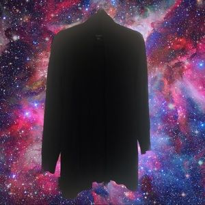 Drape Front Cardigan with Chevron Detail